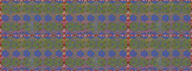 Raster illüstrasyonunda kusursuz çiçek deseni. Gri renkli çiçekler.