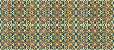 Kusursuz raster arka plan. Bej, kahverengi ve mavi renklerde altın elementler. Çiçek deseni. Duvar kâğıdı barok, İspanyol kumaşı. Şekil grafik deseni.