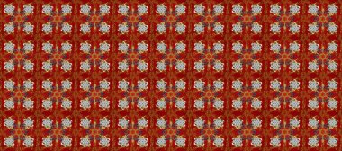 Lüks, kraliyet ve Viktorya dönemi konsepti. Süslü dekorasyon. Raster klasik barok çiçeksiz altın desenli. Kırmızı, kahverengi ve gri renklerdeki altın desenli altın elementler.