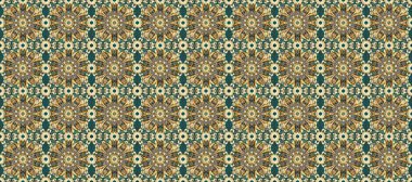 Kusursuz raster arka plan. Bej, kahverengi ve mavi renklerde altın elementler. Çiçek deseni. Duvar kâğıdı barok, İspanyol kumaşı. Şekil grafik deseni.