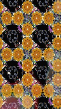 Raster illüstrasyonu. Küçük çiçekteki kusursuz desen. Hoş bir çiçek geçmişi var. Güzel kumaş deseni.