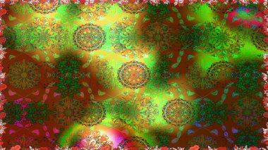 Fantezi çiçekli kusursuz desen, doğal duvar kağıdı, çiçek desenli kıvrım çizimi. Ev dekoru. Paisley el çizimi elementler.