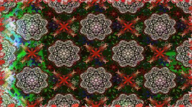 Kusursuz çiçek deseni duvar kâğıdı olarak kullanılabilir. Raster illüstrasyonu. Gri renkli çiçekler.