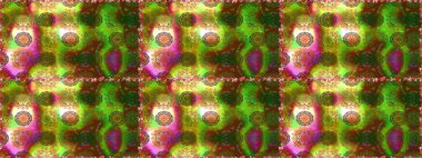 Renkli Bahar Temalı Kusursuz Arkaplan. Sevimli çiçek raster deseni. Yeşil renkli çiçekler. Düz Çiçek Elementleri Tasarımı.