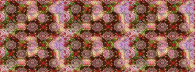 Kusursuz Tony kumaş deseni. Küçük çiçekteki sevimli çiçek deseni. Raster illüstrasyonu. Modaya uygun kumaş deseni.