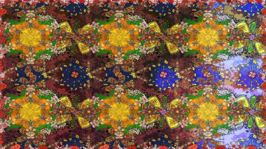 Raster kına dövme tarzı. Hint çiçek desenli madalyon desen. Etnik Mandala süsleme. Tekstil, tebrik kartı, boyama kitabı, telefon durumda yazdırma için kullanılabilir.