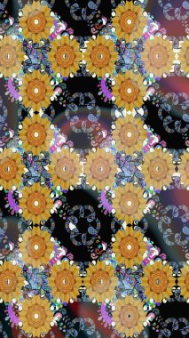 Klasik çiçek desenli. Sarma, tekstil ve duvar kâğıdı için kusursuz çiçek arkaplanı. Yumuşak pamuk tasarımı. Raster 'ın taze dokusu. Yumuşak kiremit.