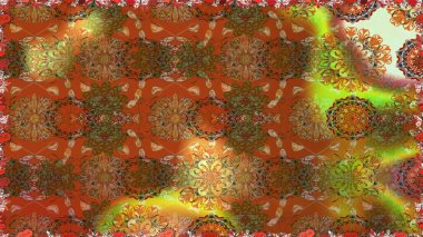 Çiçek kolajı. - Kahverengi çiçekler. Çiçek kompozisyonu. Raster deseni. Doğa. Küçük çiçekte güzel bir desen var. Çiçek arka planı.