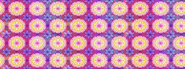 Raster geleneksel çiçek buketi pembe ve nötr renklerde tekstil tasarımı için. Çiçeksiz desenli nakış işlemeli gelincikler ve vadi zambaklarıyla.