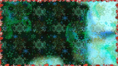 Çiçekli bahar çiçekleri. Moda baskıları için zarif bir şablon. Küçük çiçekte güzel bir desen. Motley illüstrasyonu. Küçük renkli çiçekler..