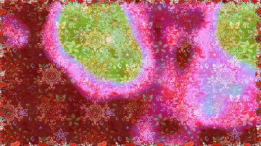 Güzel kumaş deseni. Raster suluboya deseni, narin çiçekler, kırmızı çiçekler, tebrik kartı şablonu..