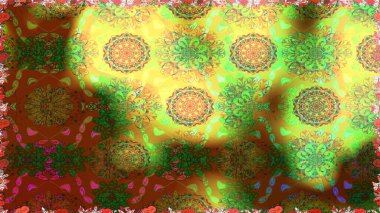 Çizgisiz desen. Raster Moda kumaş deseni. Şirin çiçekler..