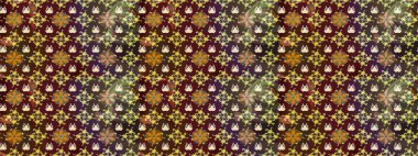 Raster illüstrasyonu. Kahverengi renkli çiçekler. Tropikal çizim çiçek deseni.