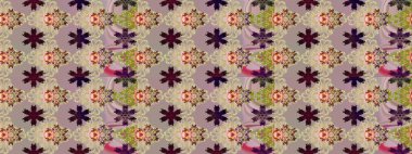 Bej renkli çiçekler. Çiçekli karalama şeklinde Raster çiçek deseni. Nazik, narin çiçek arkaplanı.