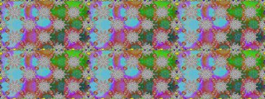 Renkli Yaz Temalı Kusursuz Arkaplan. Gri renkli çiçekler. Çiçekli kusursuz retro desen. Düz Çiçek Elementleri Tasarımı.