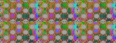 Kahverengi renklerde güzel çiçekler, suluboya desenli, duvar kağıdı, kart ya da kumaş için fayanslı. Raster..