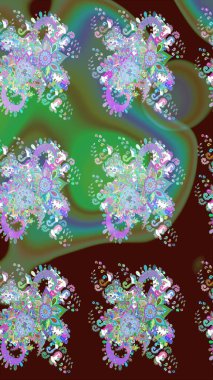 Paisley el çizimi elementler. Fantezi çiçekli kusursuz desen, doğal duvar kağıdı, çiçek desenli kıvrım çizimi. Ev dekoru.