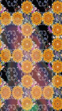 Raster. Sabıka fotoğraflarında, bebek kıyafetlerinde, duvar kâğıtlarında, paket kutularında falan kullanılabilir. Zarif, parlak ve kusursuz sarı çiçek desenli..