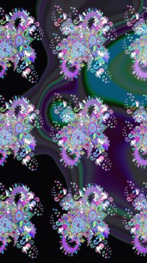 Bahar Yaz saati. Nazik romantik Yazdır. Tatil ruh. Raster sorunsuz sevimli çiçek deseni.