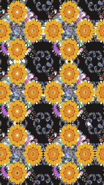 Tatlı suluboya, dikişsiz çiçek deseni. Kartlar, davetiyeler, tarih kartları ve daha fazlası için kullanılabilir. Büyük bir suluboya çiçek seti..