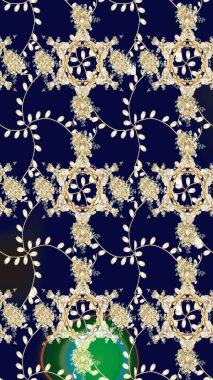 Düz Çiçek Elementleri Tasarım Raster illüstrasyonu. Siyah renkte çiçekler. Renkli Bahar Temalı, pürüzsüz bir arka plan. Çiçekli, suluboya desenli kusursuz çiçek deseni.