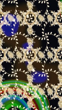 Raster illüstrasyonu. Bej renklerde çiçeksiz. Şatafatlı bahar bahçesi dokusu. Bej renkli çiçekler. Çiçek deseni.