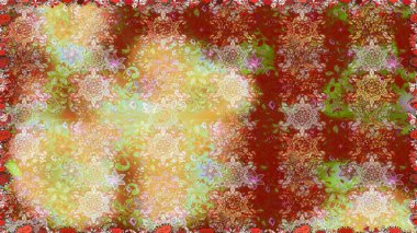 Küçük çiçekteki sevimli çiçek deseni. Kahverengi renkte çiçekler.