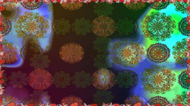 Tekstil ve kapak tasarımı için mükemmel. Renkli, kahverengi, pürüzsüz desen. Doodle tarzı. El çizimi dikişsiz sonbahar çiçekleri deseni. Kahverengi renkte çiçekler.