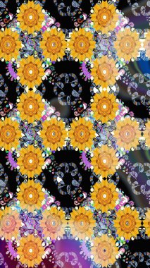 Küçük sarı çiçeklerle oldukça eski bir besin torbası deseni. Tekstil, kumaş, kapaklar, duvar kağıtları, baskı, naylon, yapıştırma, örgü, dekupaj için çiçeksiz arkaplan.