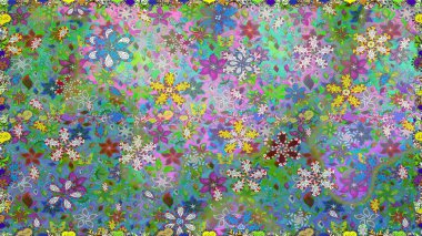 Şekillendirilmiş çiçeklerle kusursuz desen. Çiçek deseni duvar kağıdı, desen dolguları ve web sayfası arka planı için kullanılabilir. Süslü zentangılsız desen, soyut çiçeklerle süslenmiş..