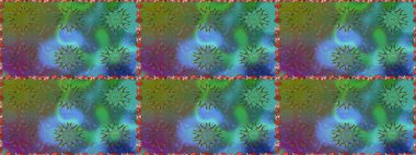 Küçük çaplı çiçeklerdeki basit şirin desenler. Raster illüstrasyonu. Tekstil veya kitap kapakları, imalat, duvar kağıtları, baskı, hediye paketi ve yapıştırma kitabı için çiçeksiz arka plan.