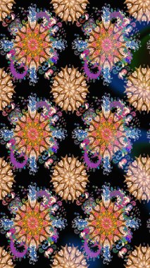 Botanik seamless modeli. Raster desen. Organik öğeleri. Suluboya efekti.