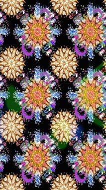 Raster resim. Sorunsuz. Sevimli çiçek desenli küçük çiçek.