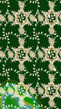 Yeşil renkli çiçekler. Çiçekli karalama şeklinde Raster çiçek deseni. Nazikçe, güzel çiçek arkaplanı..