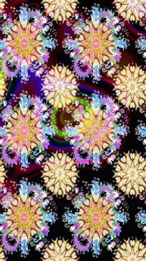 Suluboya tarzında siyah renkte çiçekler. Siyah renkli çiçeklerle kusursuz çiçek deseni..