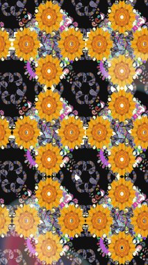 Nazik, narin çiçek arkaplanı. Gri ve sarı renkli çiçekler. Raster çiçek desenli ve çiçekli..