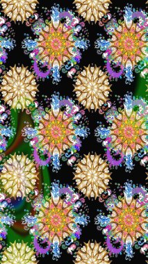 Çiçek desenli raster, siyah ve bej çizgili grafik desenli soyut raster arkaplan. Modern stil dokusu.