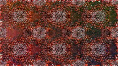 Raster Moda kumaş deseni. Çizgisiz desen. Şirin çiçekler..