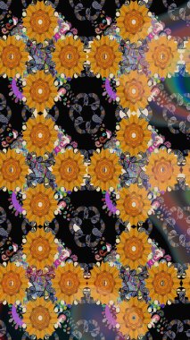 Klasik çiçek desenli. Sarma, tekstil ve duvar kâğıdı için kusursuz çiçek arkaplanı. Yumuşak pamuk tasarımı. Yumuşak fayans. Raster taze dokusu.