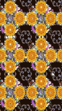 Paisley el çizimi elementler. Fantezi çiçekli kusursuz desen, doğal duvar kağıdı, çiçek desenli kıvrım çizimi. Ev dekoru.