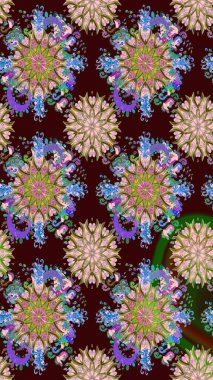 Modern gelişim kahverengi ve nötr raster arka plan duvar kağıdı çizimi, klasik çizgi çizgisi, desenli desenli çiçekler, çiçekli süsler. Çiçekli el, pürüzsüz desen..