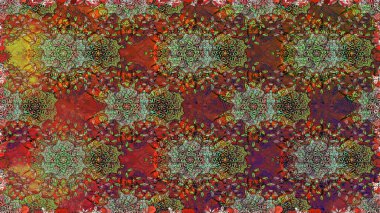 Raster deseni. Karalama çiçekleri kusursuz desen. Sanat, çiçeklere ilham verir ve arka plan bırakır. Kahverengi el çizimi desen.