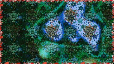 Güzel karalama çiçekleri olan kusursuz çiçek desenleri. Güzel kumaş deseni. Küçük çiçekteki sevimli çiçek deseni. Raster illüstrasyonu.