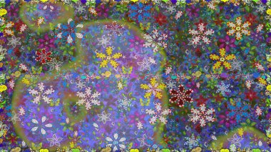 Tekstil, duvar kâğıdı, kapaklar, yüzey, baskı, hediye paketi, hatıra defteri, dekupaj. Taşralı şıklığı. Özgürlük stili Millefleur 'lar. Küçük yabani çiçeklerdeki kusursuz halk desenleri.