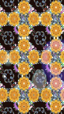 Güzel kumaş deseni. Güzel suluboya çiçek buketi pürüzsüz desen.