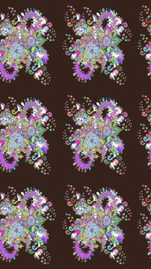 Raster kına dövme tarzı. Etnik Mandala süsleme. Kullanılabilir Tekstil, tebrik kartı, boyama kitabı, telefon durumda yazdırma için. Hint çiçek desenli madalyon desen.