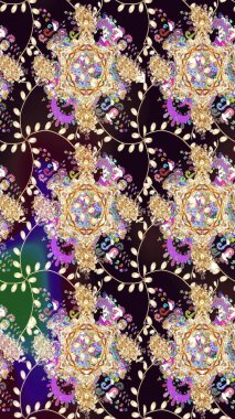 Yumuşak fayans. Raster 'ın taze dokusu. Sarma, tekstil ve duvar kâğıdı için kusursuz çiçek arkaplanı. Klasik çiçek desenli. Yumuşak pamuk tasarımı.