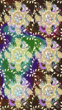 Raster illüstrasyon. Küçük çiçek sevimli çiçek desen. Sorun -suz.