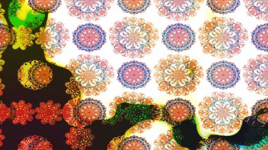 Üretim, duvar kağıdı, baskı, hediye paketi ve scrapbooking Tekstil veya kitap için çiçek sorunsuz arka plan kapsar. Raster resim. Küçük ölçekli çiçek basit şirin desen.