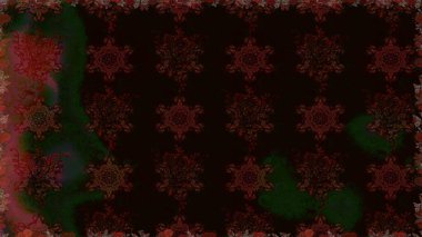 Çiçekli, suluboya desenli kusursuz çiçek deseni. Düz Çiçek Elementleri Tasarım Raster illüstrasyonu. Siyah ve kahverengi renkte çiçekler. Renkli Bahar Teması: Kusursuz Arkaplan.